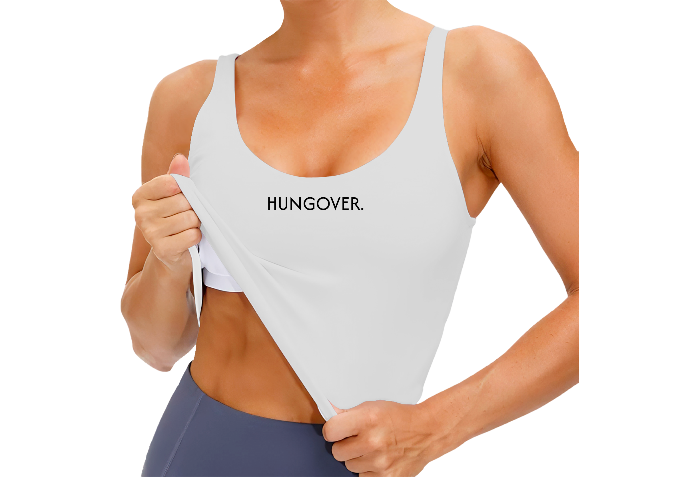 "Hungover." Polyester Tank Top